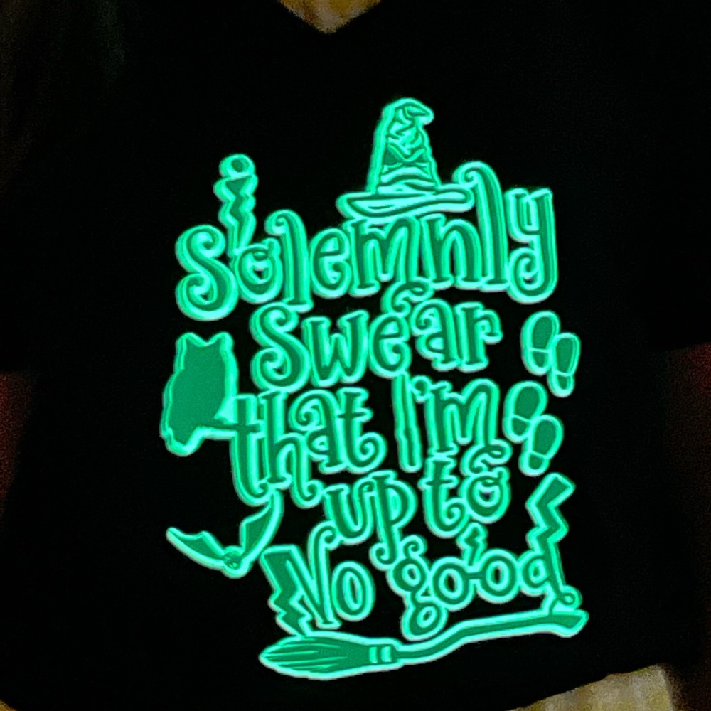 Made2order glow in the dark Harry Potter shirt